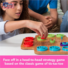 Spin Master Games, Otrio Wood Strategy Game, Interactive Puzzle Game, STEM Activ