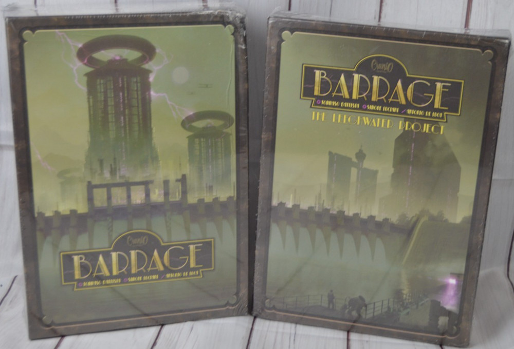 Barrage Board Game + Leeghwater Project Factory Sealed NEW