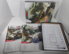D&D Starter Set Rule book, D&D Lost Mine of Phandelver, 5 Character Sheet,