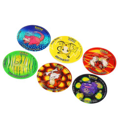 56 Pcs 3D Flip Pokemon Mega Evolution Tazos Complete Set