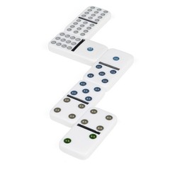 Double 15 Dominoes Set in Storage Tin | Family Board Game for 2-6 Players