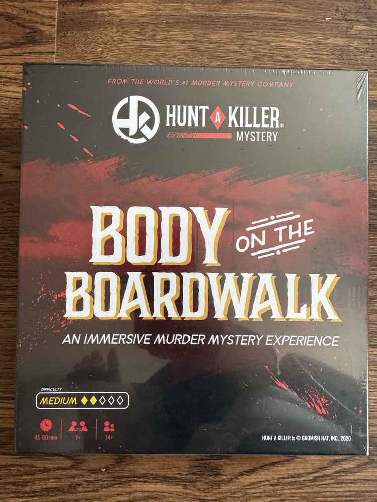 Hunt A Killer Body On The Boardwalk Immersive Murder Mystery Game sealed.