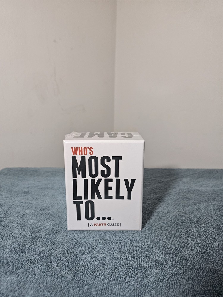 NEW -~ Who’s Most Likely to Party Game. Brand New In Shrink wrap