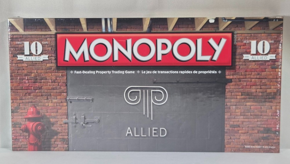 Allied Properties Monopoly Limited Edition “The First 10 Years”- Sealed, New