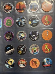 Collection Of Pogs And Slammers 335 Pogs And Slammers – 21 Plastic 9 Metal Slamm