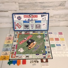 New York Mets Monopoly 2001 Collector’s Edition Board Game Pewter Tokens