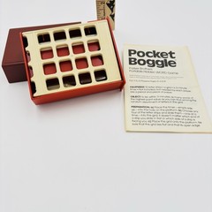 Vintage 1980 Parker Brothers Pocket Boggle Travel Slide Box Game Complete