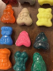 Complete ORIGINAL Set of 1996 Gogos Crazy Bones with Eggy Speedy & Jaws