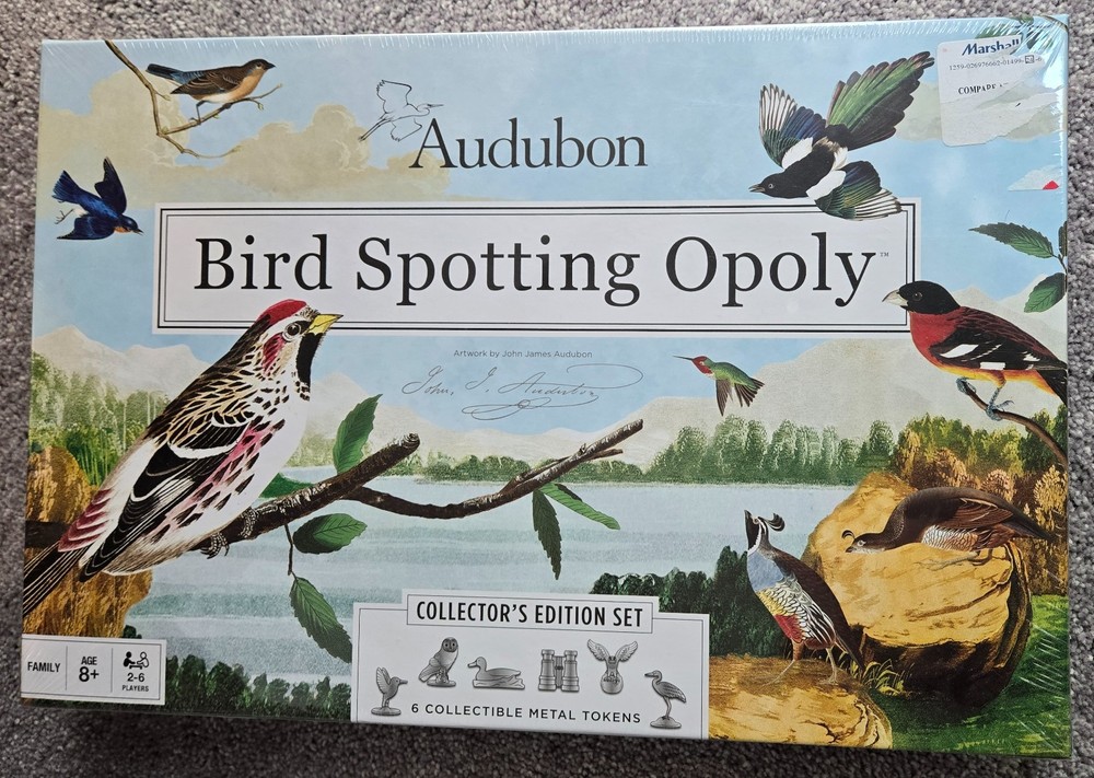 Bird Spotting-Opoly Board Game New Sealed Audubon Society Late for the Sky