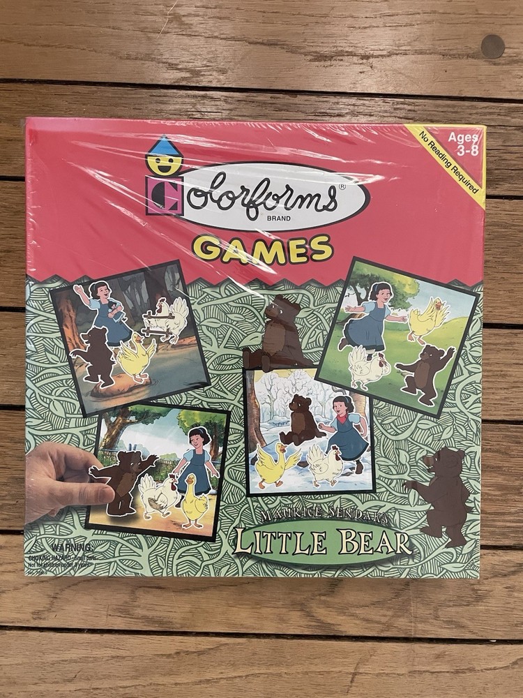 NEW Maurice Sendak’s Little Bear Colorforms Game Vintage 1999 Sealed RARE HTF