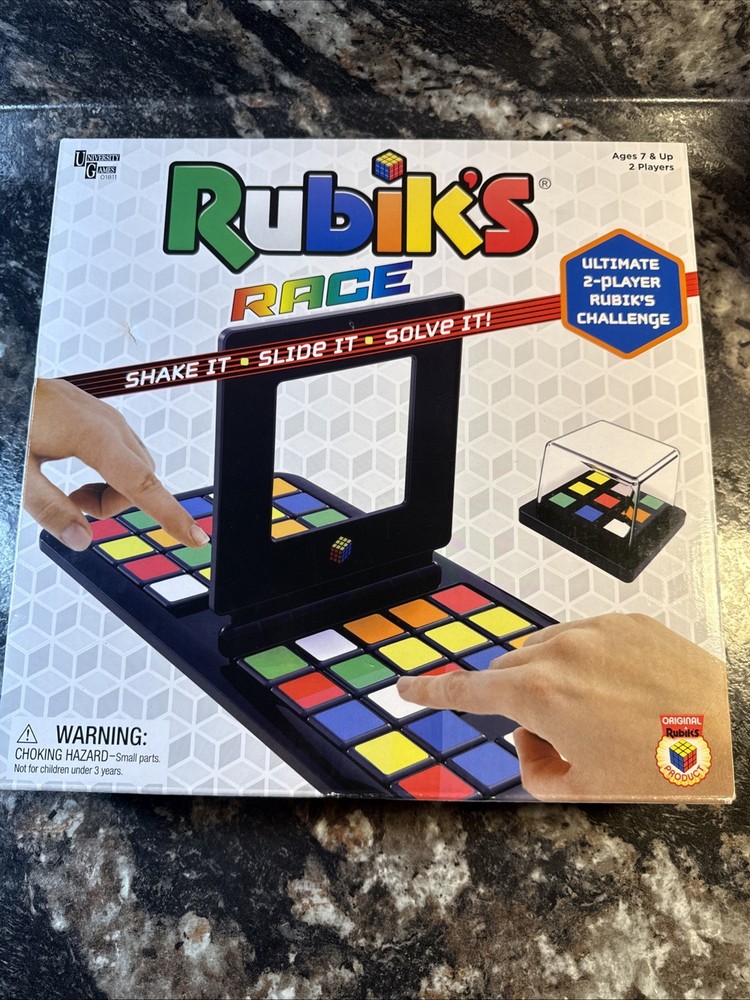 Rubiks Race Game Fast Paced Square Shifting Age 7 Plus Rubiks Cube COMPLETE