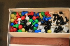 Vintage 1972 Mini Master Mind Invicta Complete Travel Game Pegs Box Instructions
