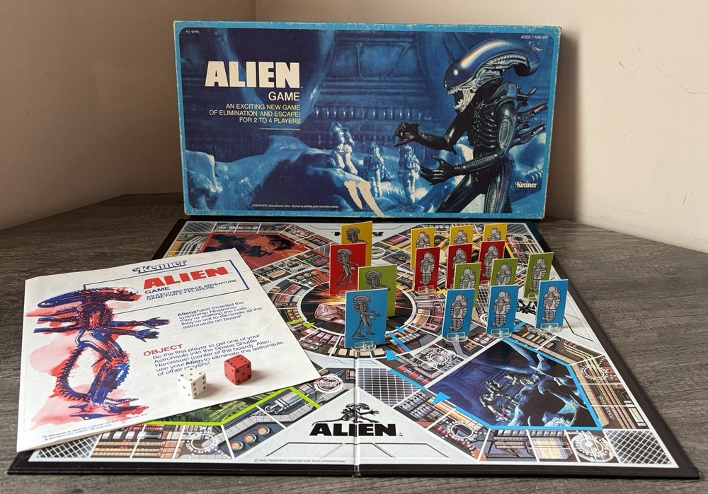 Kenner Alien Board Game 1979 Vintage Xenomorph RARE Excellent HTF 100% COMPLETE