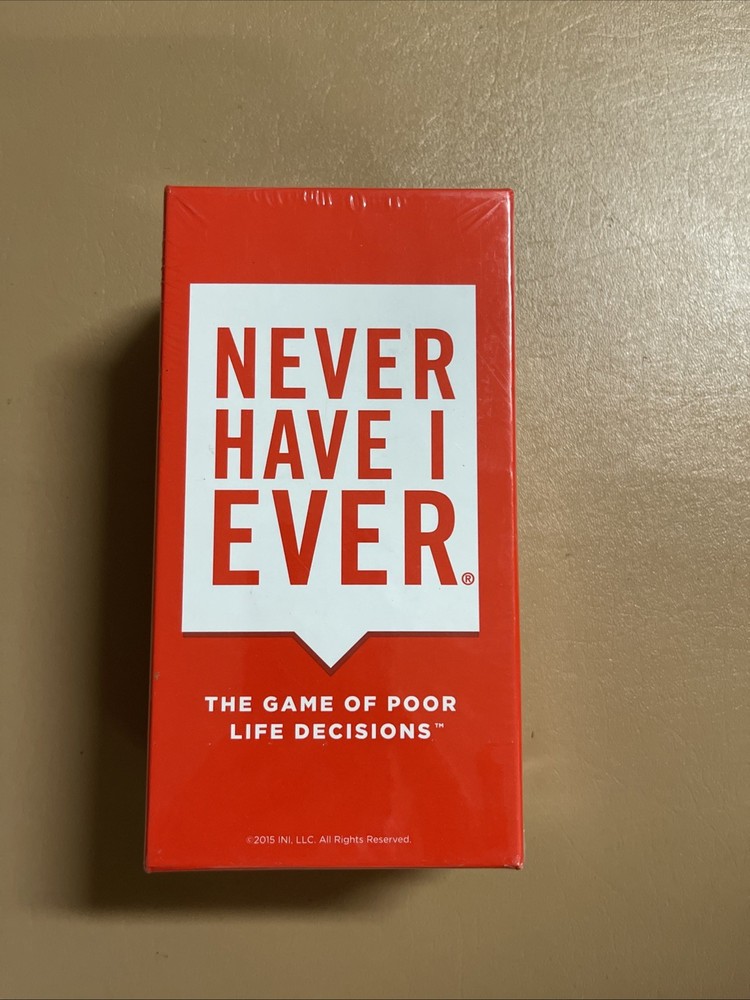 NEW Never Have I Ever Card Game: The Game of Poor Life Decisions Sealed