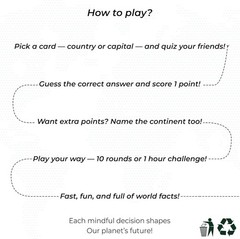 Know The World Card Game – Engaging Trivia Challenge for All Ages | Portable Fun