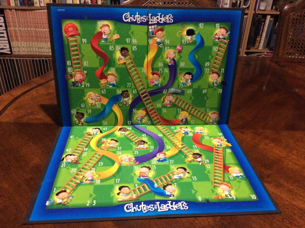 Chutes & Ladders Game: Classic board game fun for all ages (USED)