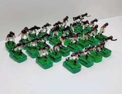 Vintage Tudor Electric Football Game Chicago Bears Figures Lot Of 27 With Bases