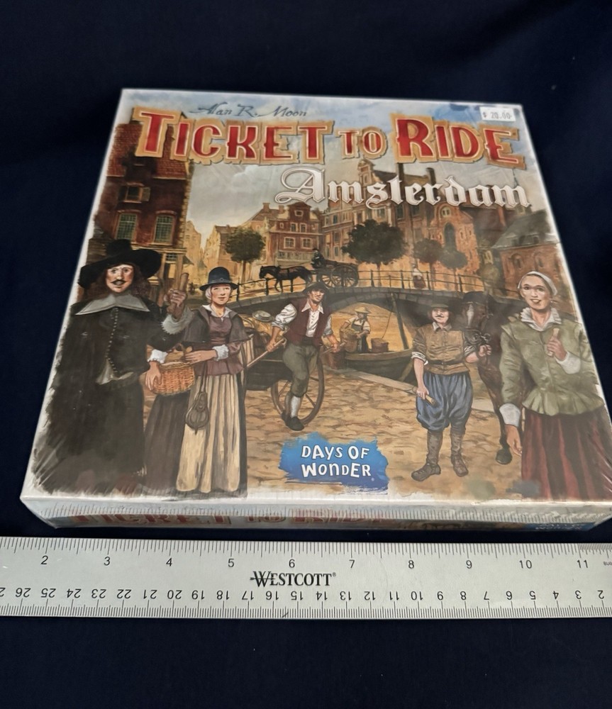 Ticket to Ride Amsterdam Board Game by Days of Wonder New and factory Sealed