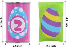 Easter Carnival Knockdown Can Game Set 13 Pcs Kids Adults Indoor Outdoor Fami…