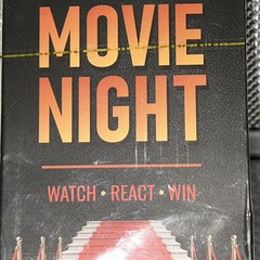 Movie Night Card Game Interactive Family Fun for Movie Lovers – Watch React Win