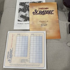 Milton Bradley Scrabble Deluxe Edition 4034 Rotating Board Game Complete