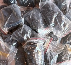 Vintage Dragon Design Dominoes Bulk Lot 22 Packages Mixed Wood Plastic Game Piec