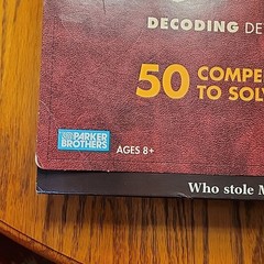 2005 CLUE Mysteries Decoding Detective Board Game New Sealed Box w/Outer Sleeve