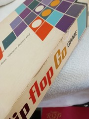 Vintage 1962 Mattel Flip Flop Go Board Game Strategy Complete Retro Rare