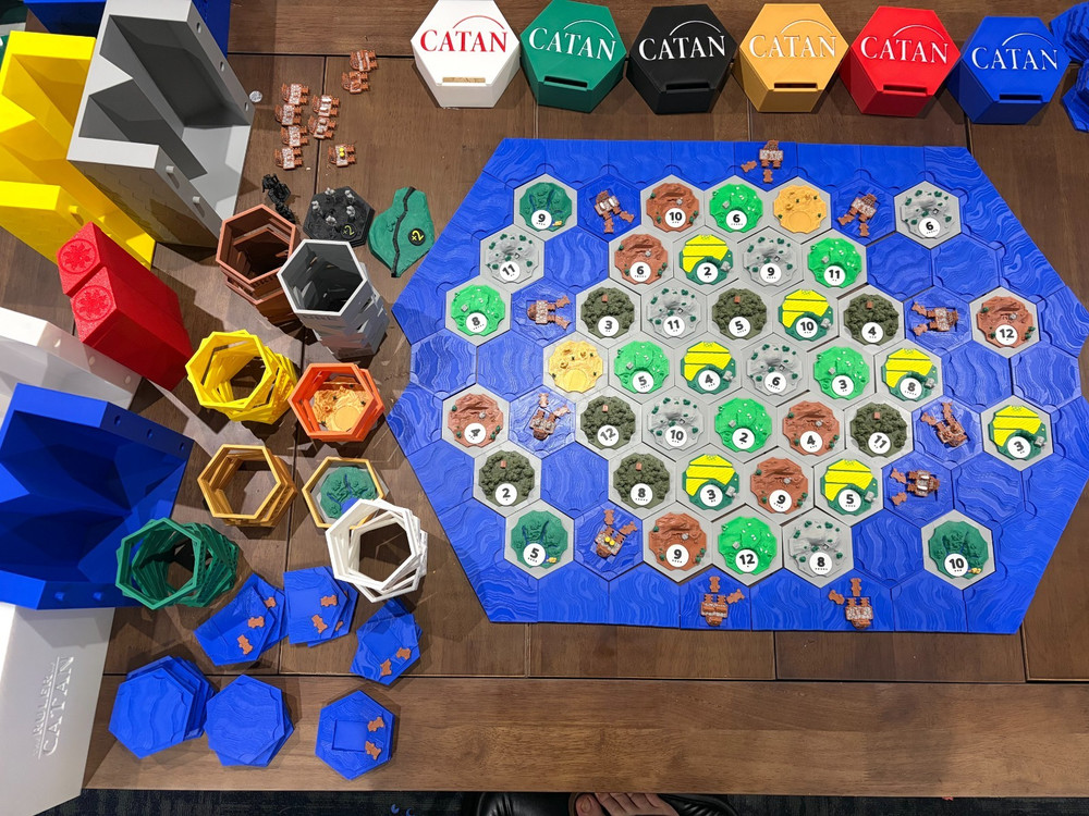 Catan Seafarers Game 5/6 Players with Magnets Custom Made 3D Printed – NEW!