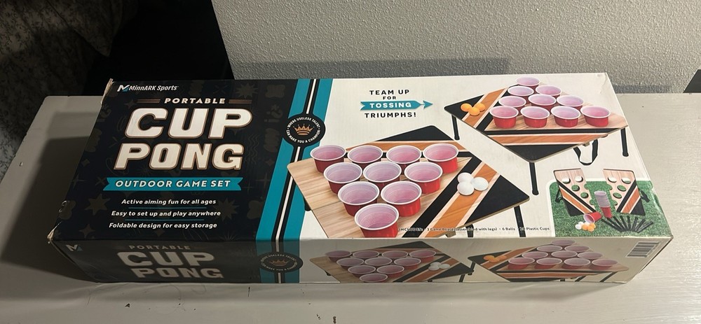 Table Top Cup Pong Party Game Set