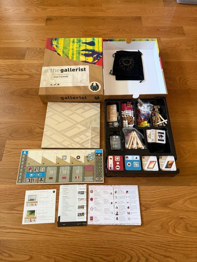 The Gallerist Art of Strategy Vital Lacerda Board Game *See Description*