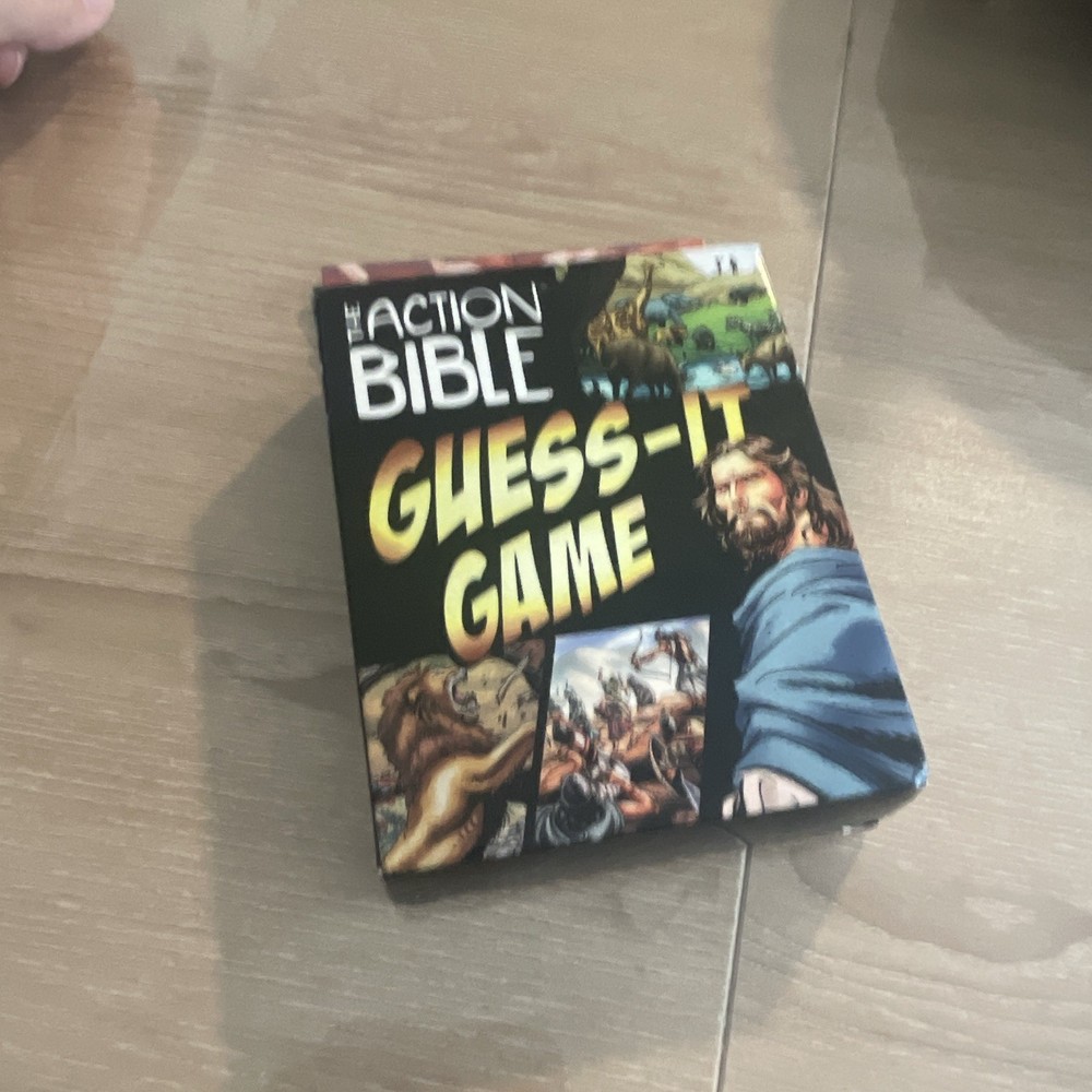 The Action Bible Guess-It Game Religious Card/Board Game Ages 8-11, 2+ Players