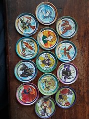 Digimon Rappers Lot Of 31 Digital Monsters Metal Pogs Tazos 2 Inch Mgic Box 2001