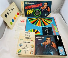 1967 Kreskin’s ESP Game by Milton Bradley Complete in Very Good Cond FREE SHIP