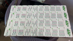 Premium American Mahjong Set 160pcs – Champagne Orange