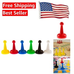 24-Piece Assorted 1″ Multi-Color Pawns for Board Games and Crafts – Fun Learning