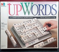 Up Words Milton Bradley 1988 3 Dimensional Board Game – ‎4312 Complete In Box