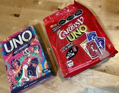 2 PACK Mattel UNO Carlos V Nestle & Dia De Muertos Canvas Special Edition – NEW