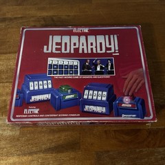 VINTAGE 1988 Electric Jeopardy Board Game Pressman Missing One Display Board Leg