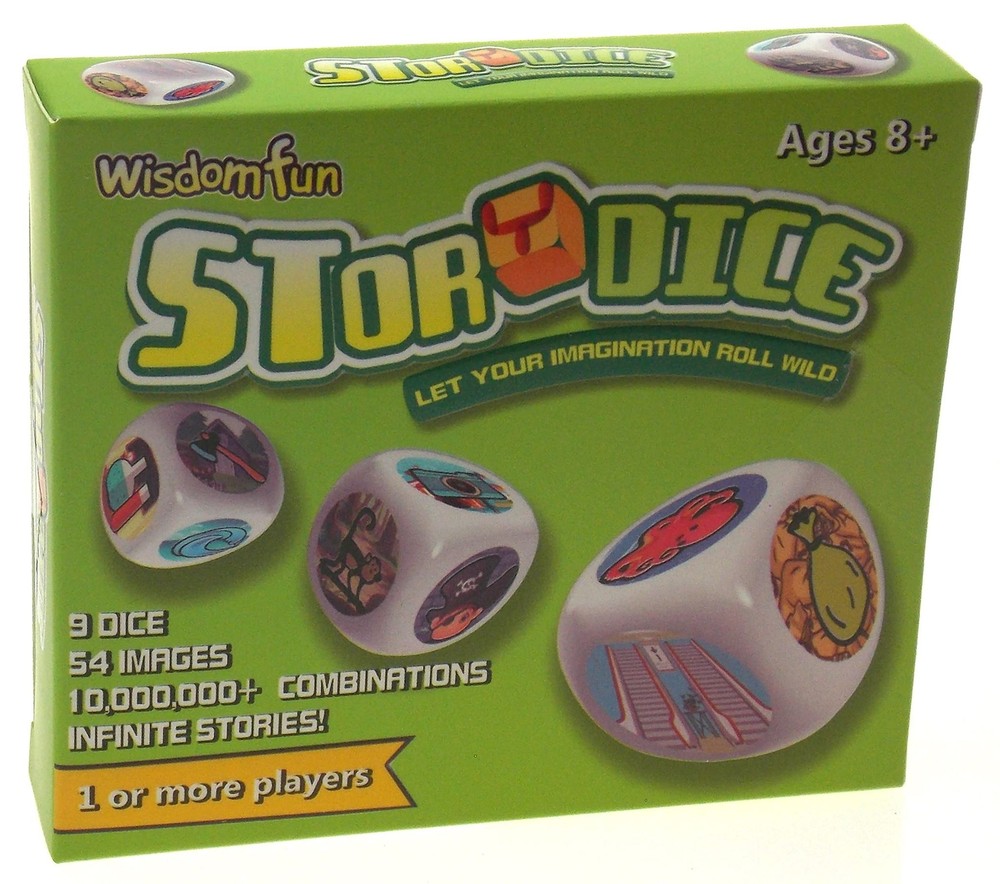 Story Dice Actions Travels Storytelling Educational Travel Party Home School Gif