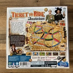 Ticket to Ride Train Amsterdam Adventure Board Game by Alan R. Moon , New!