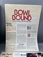 Sports Illustrated Bowl Bound 100% COMPLETE Avalon Hill 1978 College Football