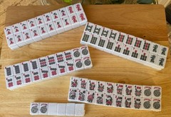 1.2” Traditional American Mahjong Tiles – 166 Tiles Total – WHITE