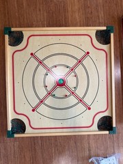 Vintage Carrom 108RS Game Board Complete w/ Box 100+ Games Checkers USA