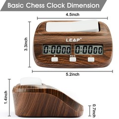 Chess Clock Digital Chess Timer Professional for Board Games Timer with Alarm…