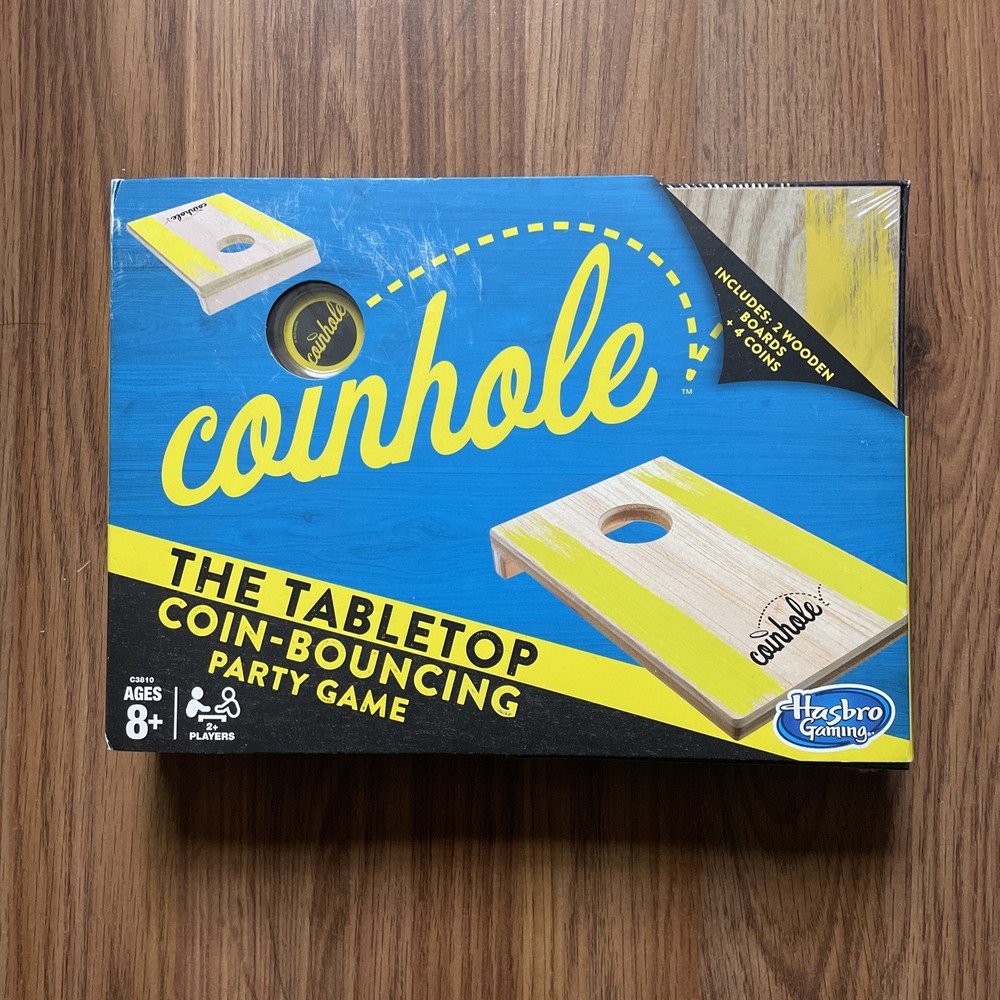 Hasbro Coinhole The Table Top Coin Bouncing Party Game Cornhole(2017) NEW SEALED