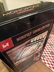 Monopoly Grand Edition Deluxe Folding Wood Frame – New and Sealed