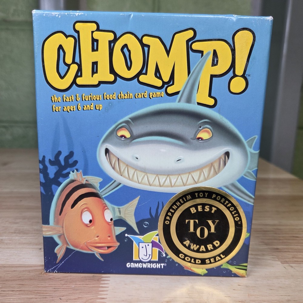 Chomp! Fast & Furious Food Chain Game GameWright Cards Complete No Instructions