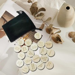 20Pcs Date Night Activity Tokens, Valentines Ideas Gifts for Couples, Funny Wood