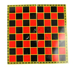 Vintage Travel Mate Games Checkers Chess Dice Cards Set Mini Compact Wallet